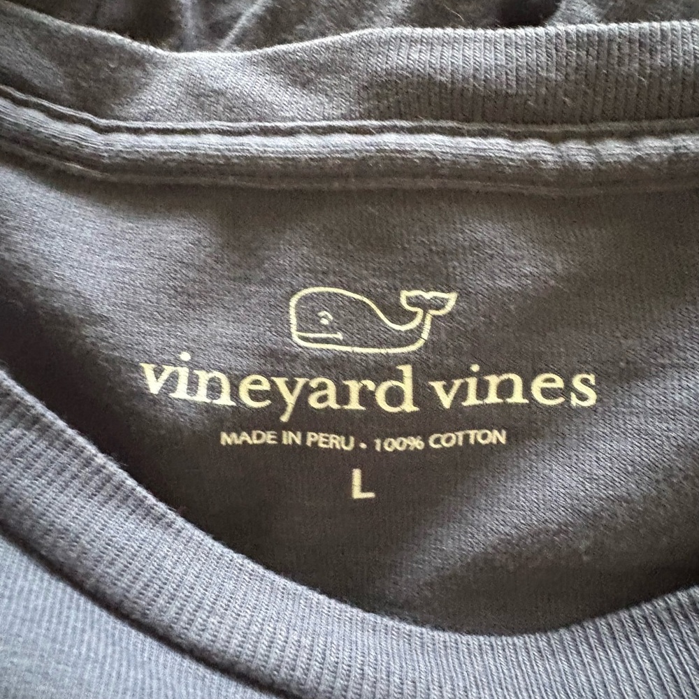 Vineyard Vines Black Cotton T-Shirt - Picture 3 of 3